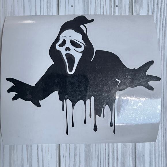 Halloween Car Decal, Scary Movie Decal, PC Decal, Laptop Decal, Funny Decal - Picture 1 of 1
